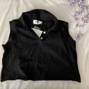 SEEK the Label NWT  Black Polo Sleeveless Crop Top Photo 2