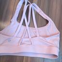 Lululemon Energy Bra Long Line Light Pink Size 4 Photo 1