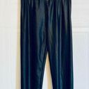 Kardashian Kollection  Womens Size Medium Ankle Leggings Black Shiny Stretch Photo 0