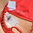 Aerie Medium  Women's Ribbed Crossover Triangle Bikini Top BNWTS Photo 4