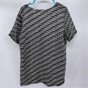 Christopher & Banks 5/$25  Womens Xl black white and grey short sleeve top Photo 2