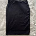 ZARA NWOT  Cotton High Waisted Black Knee Length Skirt Size S Photo 0