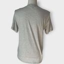 Splendid  Striped T Shirt Scoop Neck Short Sleeve Grey Neutral Cotton Size Medium Photo 1