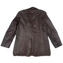 Nordstrom Vintage  Brown Leather Blazer Coat Photo 1