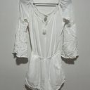 l*space L* White Spirit Romper Split Bell Sleeve Boho Size XS Photo 2