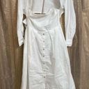 Free People  Isley Long Sleeve 2-in-1 Button Down Cotton White Midi Dress XS NWOT Photo 0