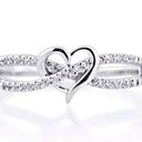 infinity  Heart Ring. Size 7 Photo 5