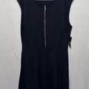 New York And Company  Women's Fit and Flare Dress in Black, Size L NEW Photo 2