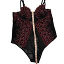 Torrid Underwire Bodysuit Embroidered Hearts Black Red Pink Bodysuit Lingerie 1 Photo 8