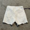 Risen  white high rise jean shorts size medium NWT -broken zipper Photo 5