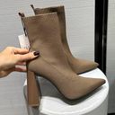 ZARA  fabric ankle boot with geometric heel 3233/010 Photo 3