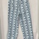 Aritzia  Sun-deh Jaden 70’s Vector Blue‎ Geo Floral Twill Cotton Pant wide leg Photo 6