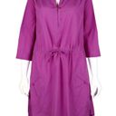 Patagonia  Women's 12 Purple Sun Shelter 3/4 Sleeve Nylon Drawstring Pocket Dress Photo 0