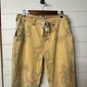 One Teaspoon  Highwaisted safari yellow floral pant- Rare Photo 3