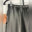 Oak + Fort  Black Satin Flowy Wide Leg Pull On Elastic Waist Pants Photo 1