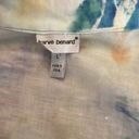 Harvé Benard Harve Bernard Linen Blend Floral Short SLeeve Button Down Shirt Top Size Large Photo 6