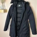 The North Face  Jacket Women S Black Arctic Parka Goose Down Hooded Hyvent Puffer Photo 0