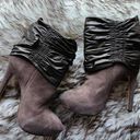 L.A.M.B. Puffy Suede Leather Booties Size 7 Photo 0