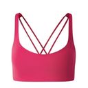 Lululemon  Free To Be Bra Size 8 Dark Pink Berry Wine Criss Cross Back Photo 3