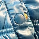 Adidas Originals Womens Puffer Jacket Winter Coat Full Zip High Collar Blue XL Photo 5