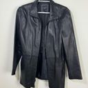 Krass&co Vintage Colebrook &  Genuine Leather Belted Jacket Size XL late 90s Y2K Black Photo 6