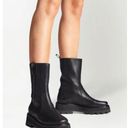 Jimmy Choo  Bay Flat Chunky Leather Boots Black, Size EU 36.5 NEW Retail $1050 Photo 15