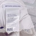 Paige  Skyline Skinny Ankle Peg Jeans in Optic White Size 27 Photo 9