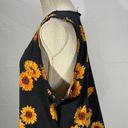 LuLaRoe Black Yellow Sunflower Print Tank Top Size 3XL Photo 4