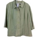 Emma James  Linen Blend Button Down Shirt/Jacket Shacket Size 22W Photo 0