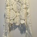 Boutique White Crochet Crop Top  Photo 0