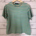 Lacoste Vintage 90s Izod  Striped Alligator Logo T-Shirt M Photo 1