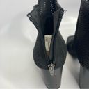 American Eagle  Outfitters peep toe heels black laser cut faux leather size 9.5 Photo 6