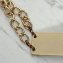 The Bar Gold Tone Metal Chain Link Belt OS One Size Photo 5