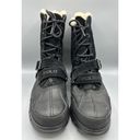 Polo  Ralph Lauren Tavin Rollover Black Leather  Shearling Boots Mens 9.5 D Photo 1