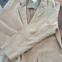 J.Jill  Linen Blend Tan Oversized Blazer Jacket Petite Medium Front Pockets Photo 7