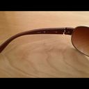 Aviator sunglasses women’s brown with gold metal frames Designed in Italy Photo 4