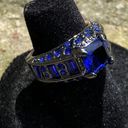 TJ Maxx Women's Unique Bold & Eye Catching Sapphire cz Birthstone Ring Size 6 Photo 2