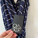 Chaser  Crossover Mini Dress Navy Stripe Size Small New School Spirit Collegiate Photo 5