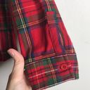 DKNY Vintage  Red Buffalo check Plaid Flannel zip up Shirt size medium Photo 3