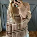 Love Riche  Boho Print Cozy Crewneck Sweater Size Small Photo 1