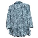 Foxcroft  Top Womens 14W Multicolor Foliage Print Wrinkle Free Button Up Blouse Photo 5