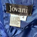 Jovani  Royal Blue Sequined Dress Photo 8