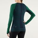 Lululemon Women's Full Tilt Long Sleeve Top Blue Green Size 2 (?) Photo 1