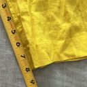 Mango  Linen Blend High Rise Yellow Schoolboy Shorts XS Photo 6