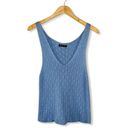 American Apparel  Cable Knit Breezy Blue Tank Top Photo 2