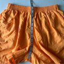 Dolfin Vintage  high waisted nylon shorts Large made in USA pockets neon orange Photo 7