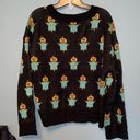 SheIn  Curve Pumpkin Scarecrows Halloween Crop Drop Shoulder Sweater Size 1X Photo 0