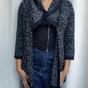 Nine West leopard print cardigan.  oversized open cardigan Photo 4