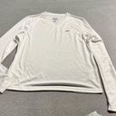 Reebok  Women’s Performance Playdry Long Sleeve White Active Workout Shirt Large Photo 0