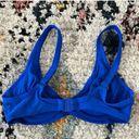 Victoria's Secret Vintage Y2K Underwire Blue Bikini Top 34B Photo 1